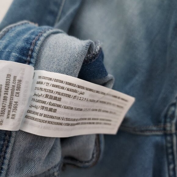 Abercrombie & Fitch Simone Hi Rise Jean Leggings Size 33 - Picture 7 of 9